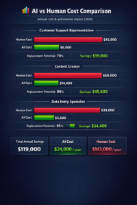 AI vs Human Cost Comparison