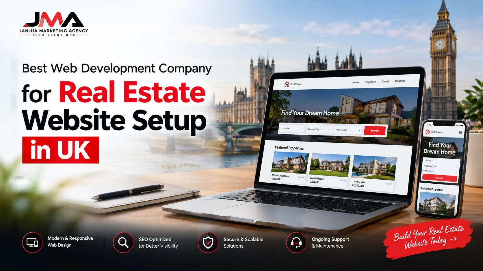 Real Estate Website Solutions in the UK